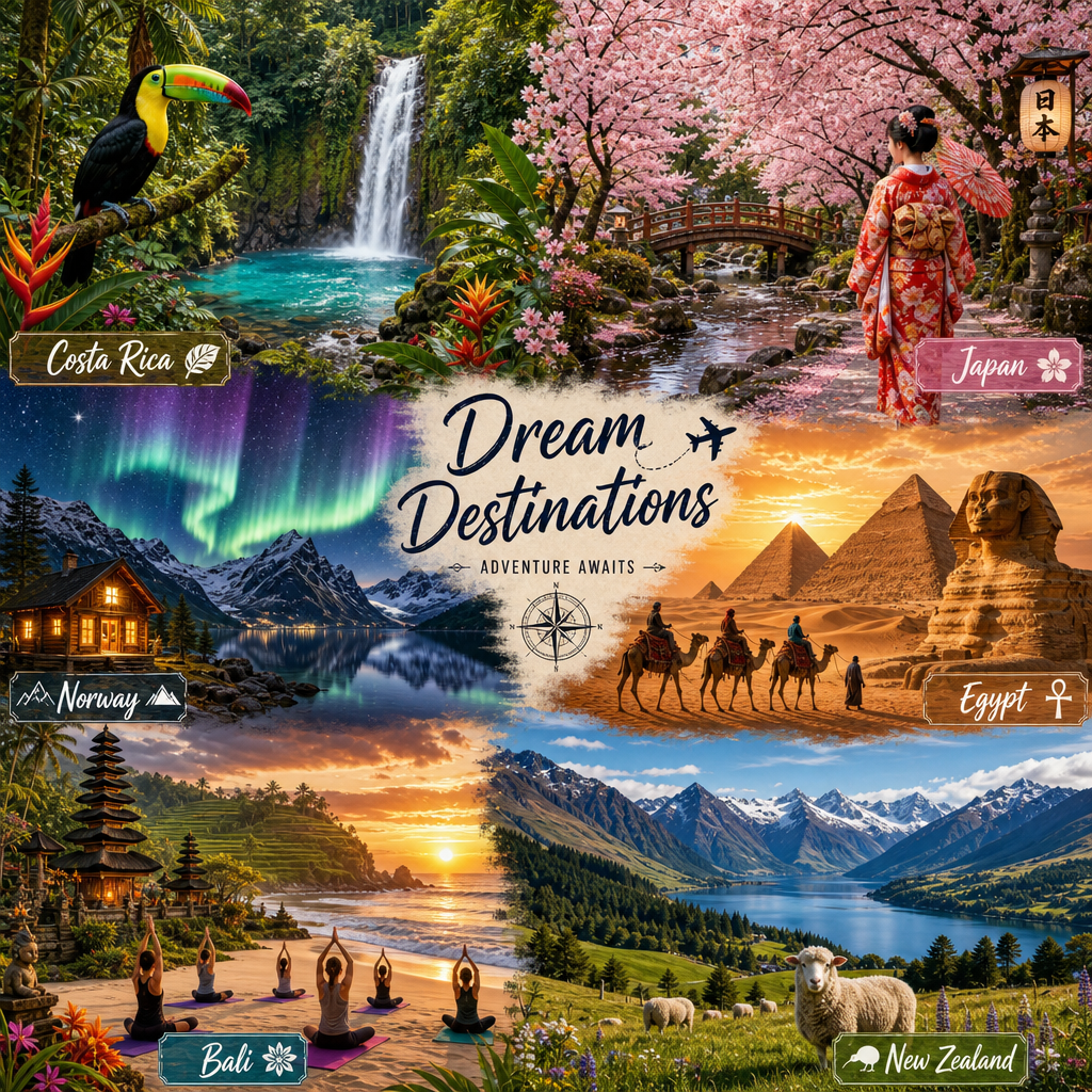 Top Dream Destinations to Visit for Unforgettable Experiences